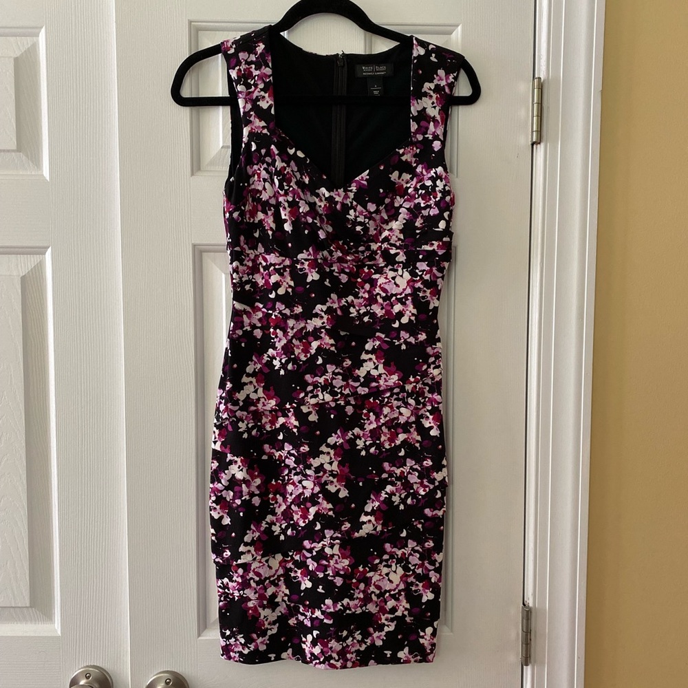 WHBM Floral Slimming Dress Size 4